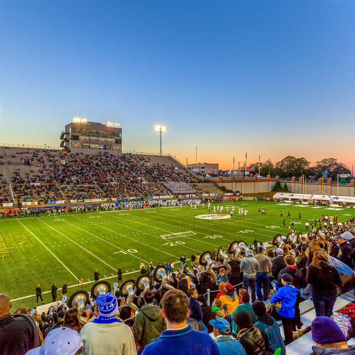 Montgomery Crampton Bowl Sports alabama football turf field camellia bowl ncaa bowl game host venue high school football stadium NCAA Division I FCS