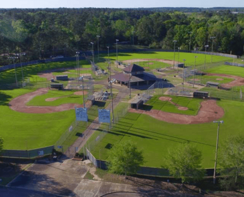 Eastgate Park Dothan Sports Alabama baseball field grass dirt dugout complex concessions high school AHSAA umpires spectator championship tournament host visit tourism explore