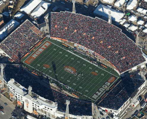 ladd peebles stadium football historic mobile sports alabama turf grass south alabama lendingtree bowl reese's senior bowl ncaa postseason invitational sunbelt conference sports alabama