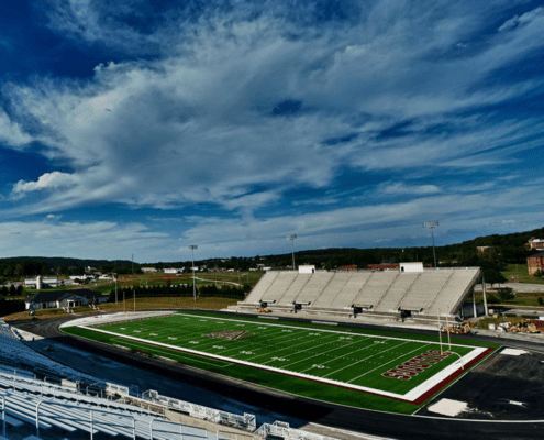 louis crews stadium huntsville alabama ncaa division i alabama a&m university sports alabama venue football soccer rugby field turn goal post endzone team swac
