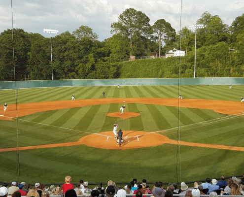 Paterson Field Montgomery Sports Alabama baseball diamond stadium dirt grass bases home plate championship tournament