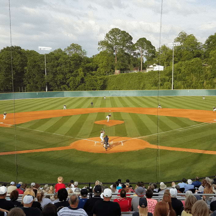 Paterson Field Montgomery Sports Alabama baseball diamond stadium dirt grass bases home plate championship tournament