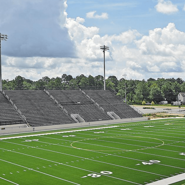 Rip Hewes Stadium Dothan Sports Alabama high school students football soccer team championship tournament winner touchdown field grass dugout league youth spectators seats ball game scoring