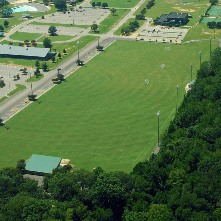 Spirit of America Fields Decatur Sports Alabama tourism visit Lacrosse Soccer Field sports Grass field Championship Teams Field hockey Rugby Flag football Touchdown Goal Scoring shot Referee Competition kick tournament