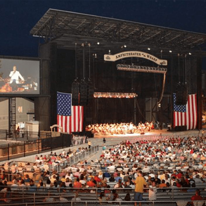 The Wharf Amphitheater Sports Alabama Orange Beach Gulf Shores concert tourism entertainment venues shopping dining entertainment family fun seating audience visit tickets entertain