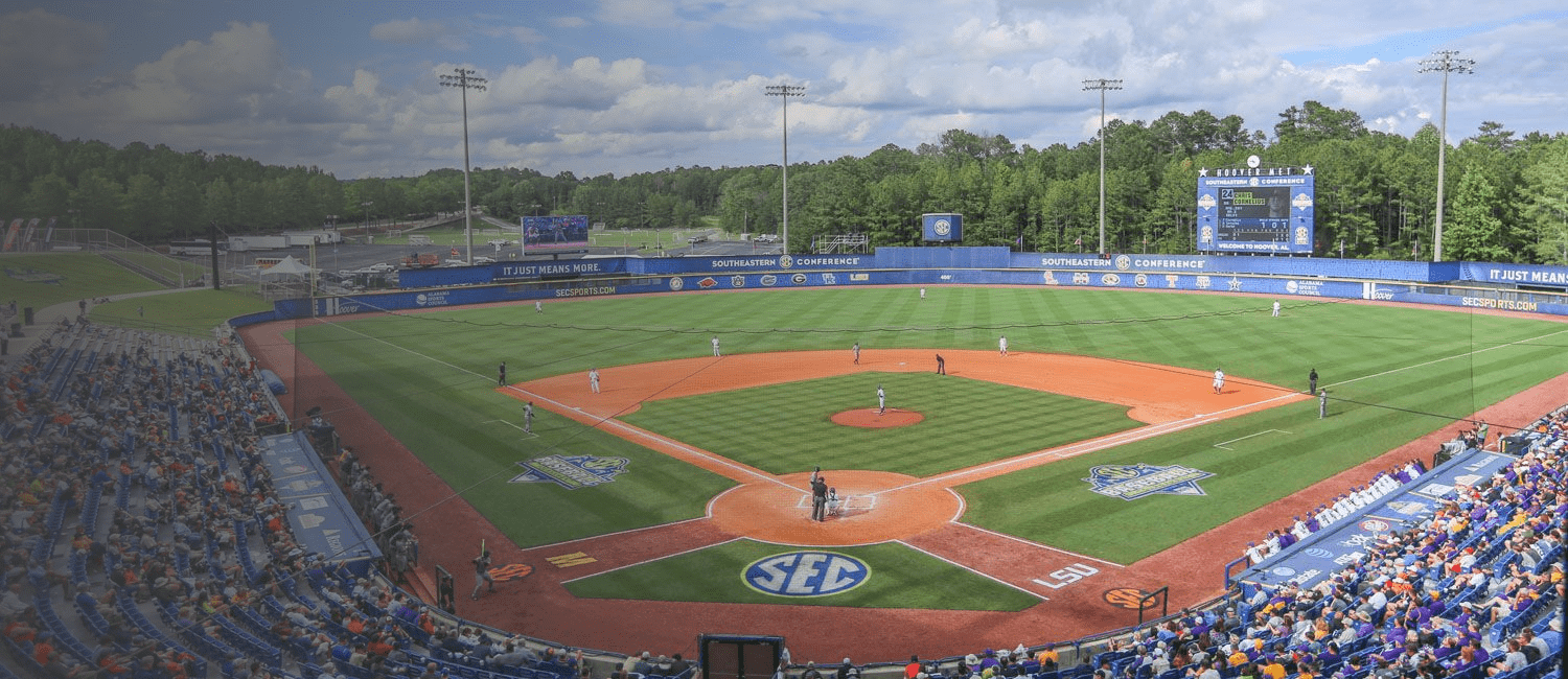 Sports Alabama events championships baseball SEC tournament complex field diamond hoover birmingham